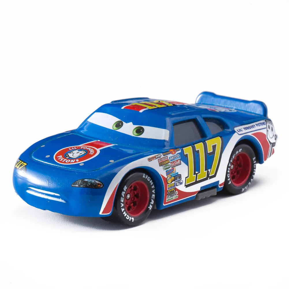 Children Car Disney Pixar Cars 3 Lightning McQueen Toys Jackson Storm The King Mater 1:55 Diecast Metal Alloy Model Car Kid Gift