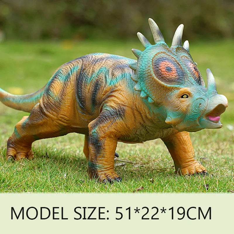 25-84cm Large Dinosaur Shark Model Toy For Kid Tyrannosaurus Rex Soft Puppets Animals Velociraptor Jurassic Worlds Children Toy