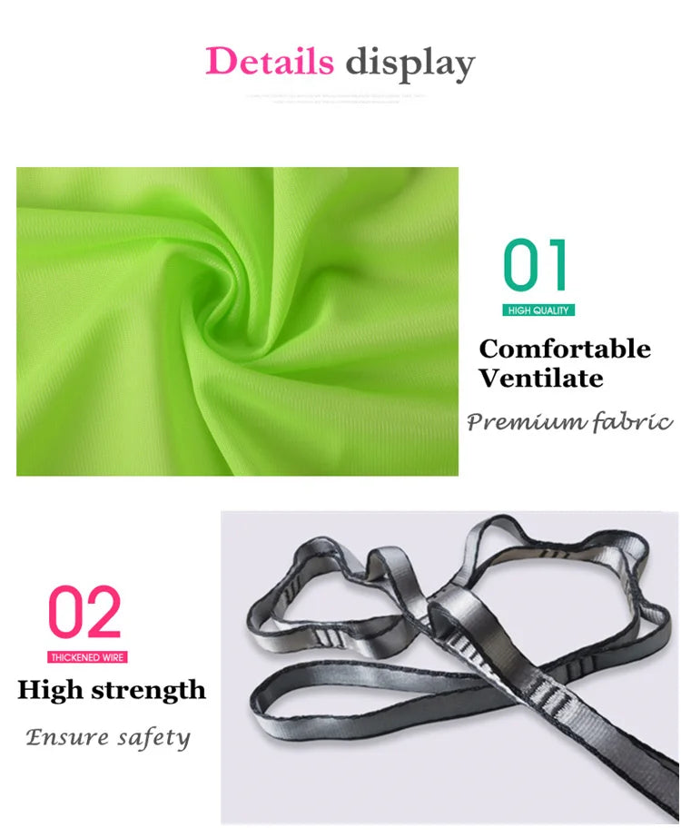 Stretch fabric Full set Flying-Aerial Yoga Hammock Fabric Swing Latest Multifunction Anti-gravity Yoga belts for yoga training