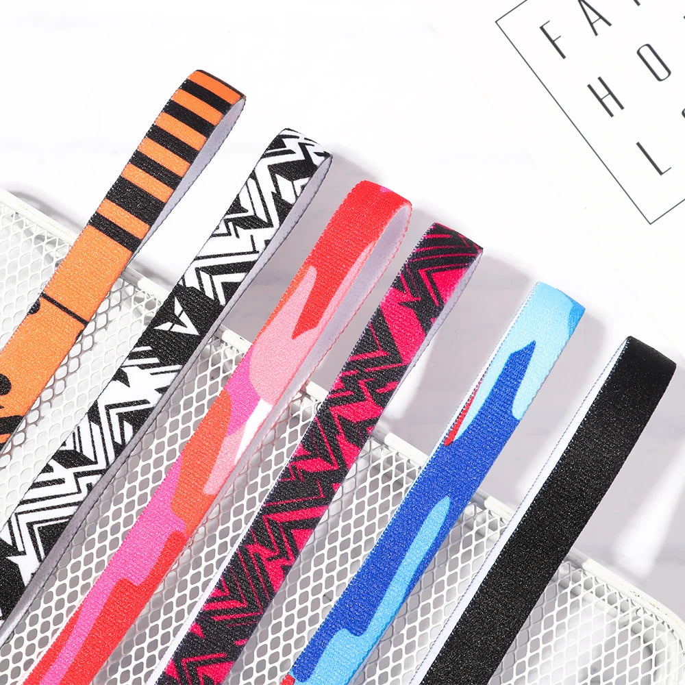 1PC Elastic Headband Sport Anti-slip Rubber Yoga Hair Bands For Women Men Running Sports Football Stretch Sweatband Candy Color