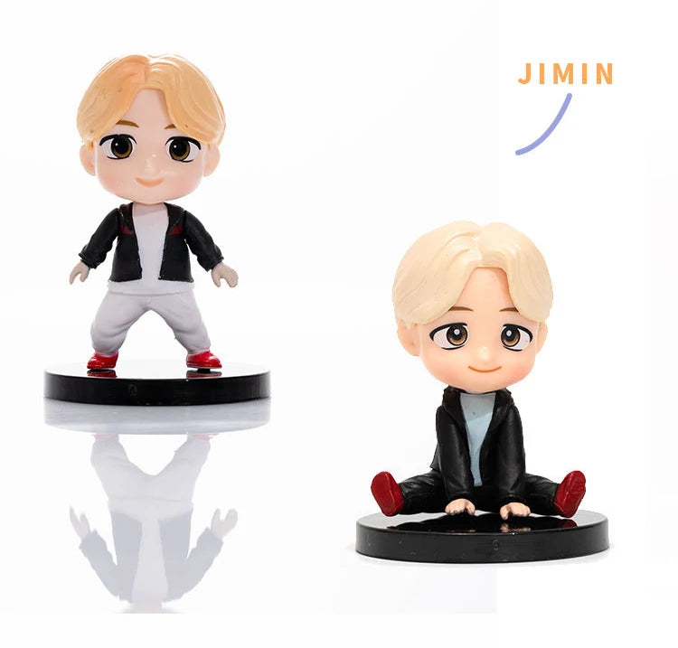 Bangtan Boys Groups Rm Jin Suga Jhope Jimin V Jungkook Doll Model Toy Action Figure Star Idol Cute Army Gift For Kids 7pcs/set