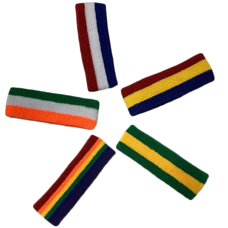 1Pcs Towel Sweatband Head Yoga Headband Sport Hairband Sweat Band Elastic Hair Band For Men Women Running Fitness Accessories