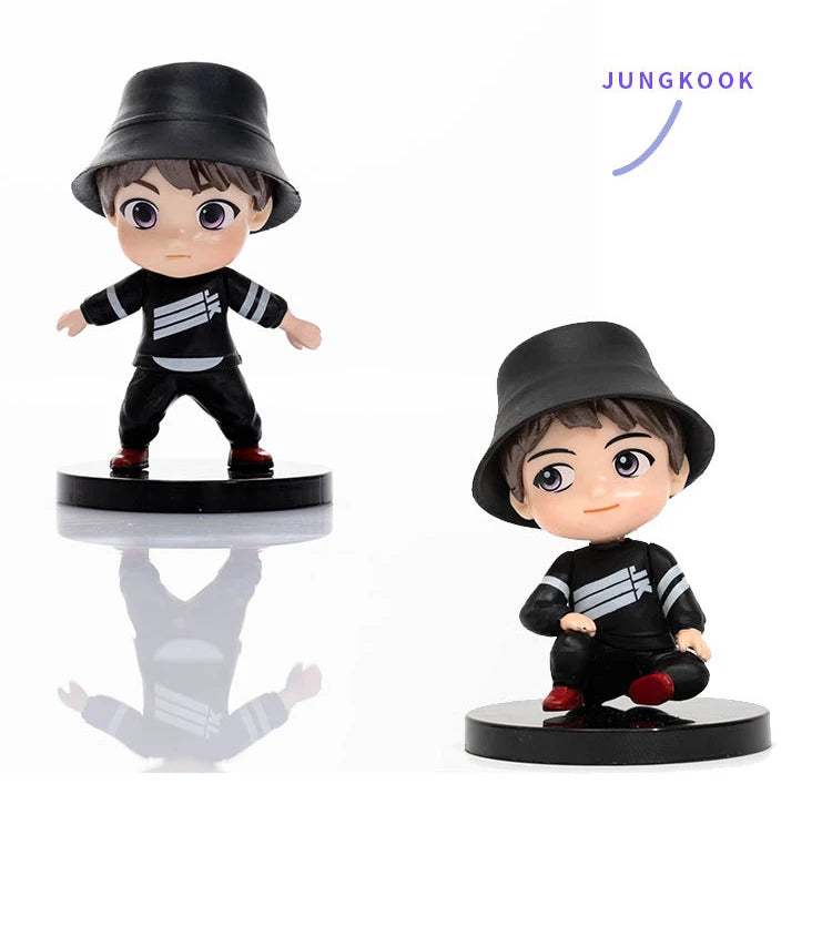 Bangtan Boys Groups Rm Jin Suga Jhope Jimin V Jungkook Doll Model Toy Action Figure Star Idol Cute Army Gift For Kids 7pcs/set