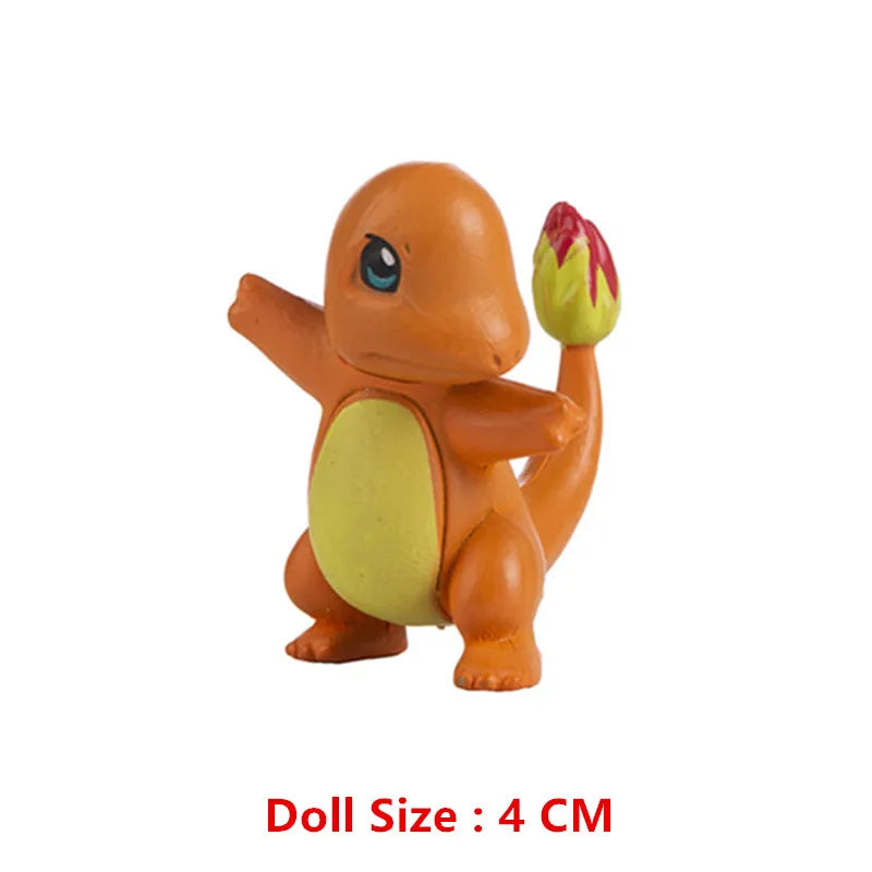 Pokemon 4-13Cm New Cartoons Movie Anime Figure Pikachu Mewtwo Charmander Blastoise Gurado Pet Action Model Toy Gifts