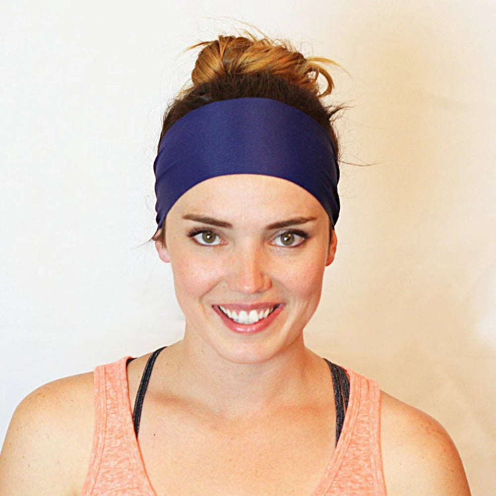 Hot Absorbing Sweat Sport Hair Bands Men Women Elastic Yoga Headbands Fitness Headwear Headwrap Sports Hair Accessories