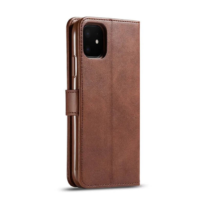 For iPhone 17 Case Leather Wallet Cover For iPhone 16 15 14 Plus Case Flip Cover For iPhone 17 16 15 14 13 12 11 Pro Max Case