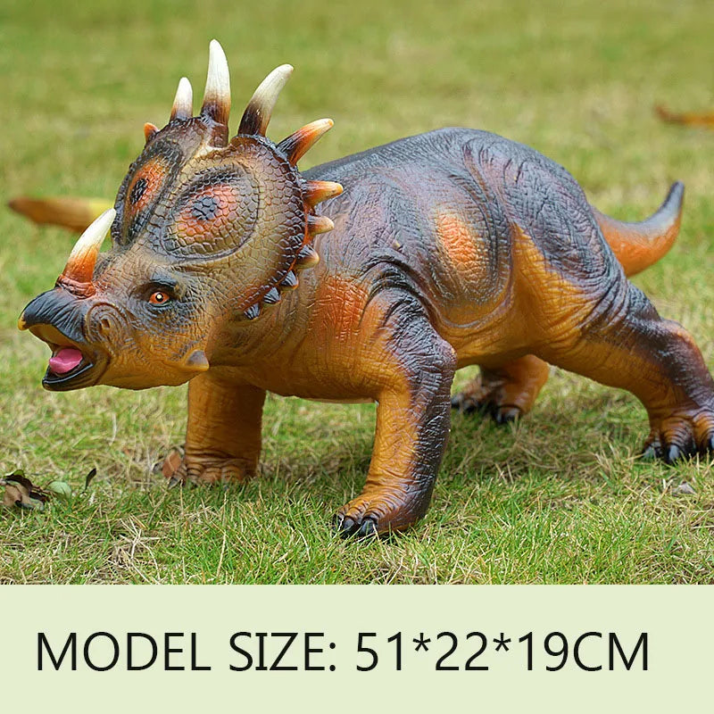 25-84cm Large Dinosaur Shark Model Toy For Kid Tyrannosaurus Rex Soft Puppets Animals Velociraptor Jurassic Worlds Children Toy