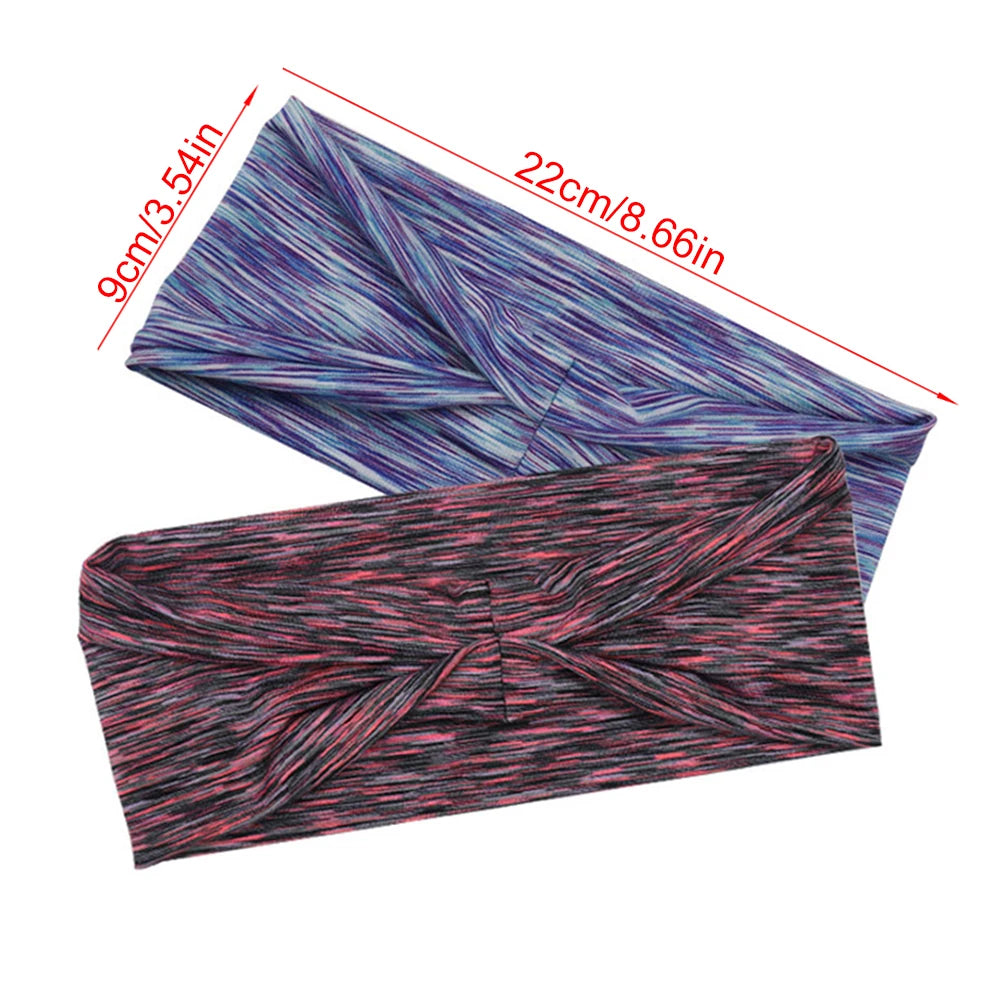 Hot Absorbing Sweat Sport Hair Bands Men Women Elastic Yoga Headbands Fitness Headwear Headwrap Sports Hair Accessories