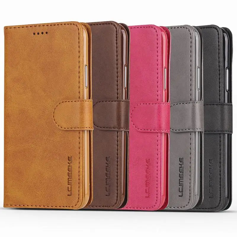 For iPhone 17 Case Leather Wallet Cover For iPhone 16 15 14 Plus Case Flip Cover For iPhone 17 16 15 14 13 12 11 Pro Max Case