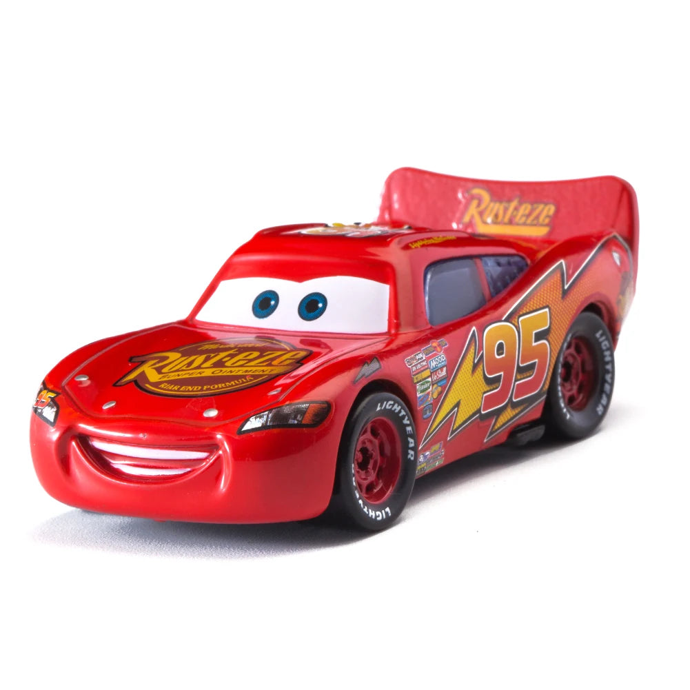 Children Car Disney Pixar Cars 3 Lightning McQueen Toys Jackson Storm The King Mater 1:55 Diecast Metal Alloy Model Car Kid Gift