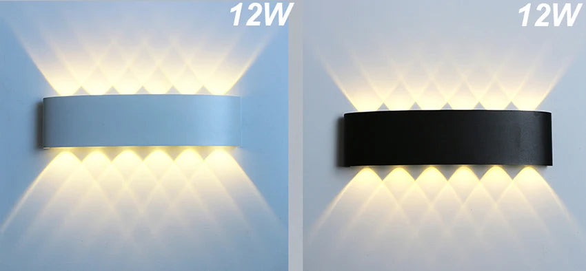 2W 4W 6W 8W 10W 12W  LED Wall Light Outdoor Waterproof Modern Nordic style Indoor Wall Lamps Living Room Porch Garden Lamp