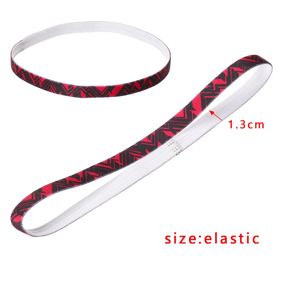1PC Elastic Headband Sport Anti-slip Rubber Yoga Hair Bands For Women Men Running Sports Football Stretch Sweatband Candy Color