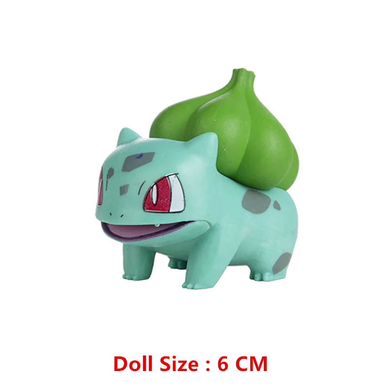 Pokemon 4-13Cm New Cartoons Movie Anime Figure Pikachu Mewtwo Charmander Blastoise Gurado Pet Action Model Toy Gifts