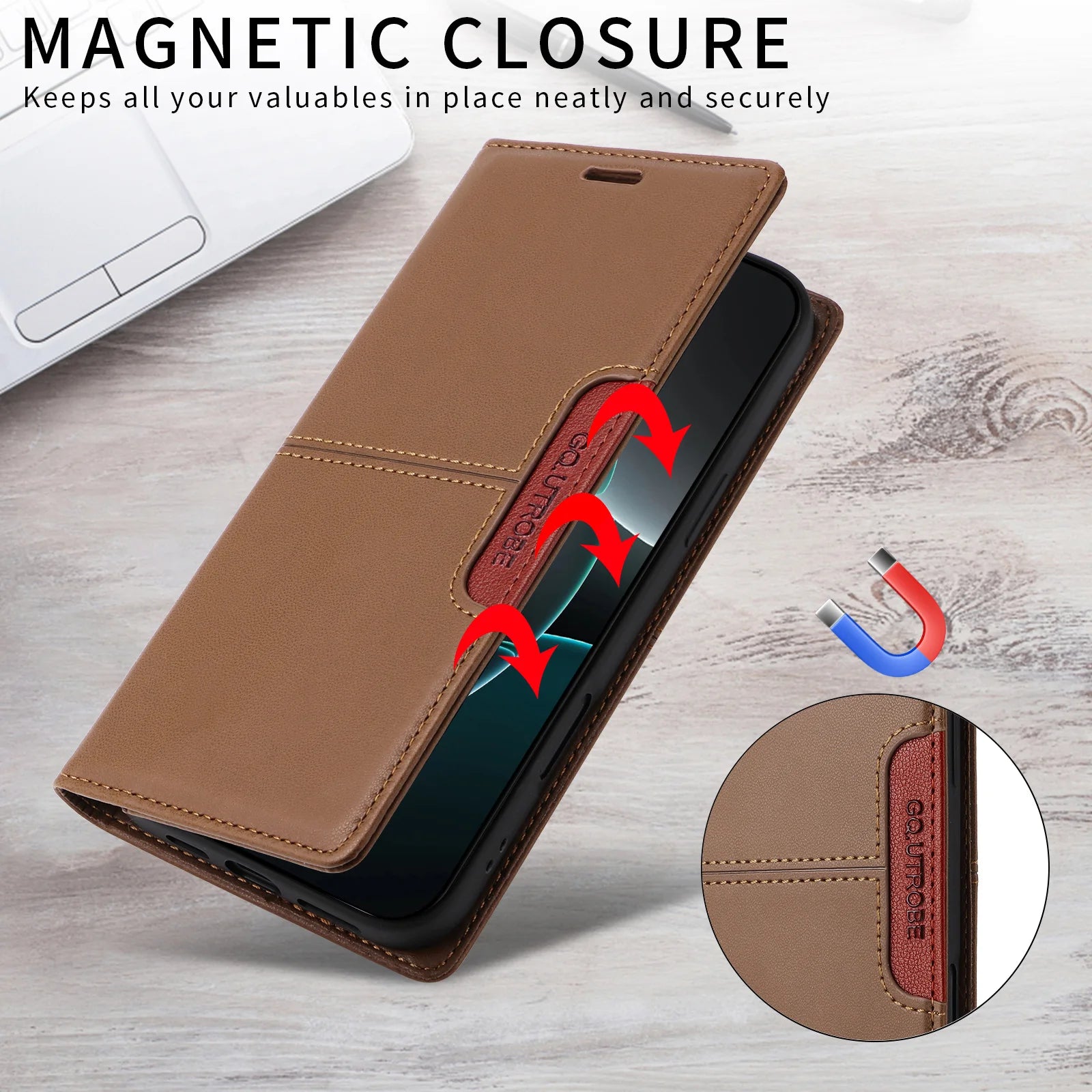 Luxury Leather Flip Wallet Phone Case For Xiaomi Redmi 15C 4G 5G Europe Global Book Covers Cards Holder Funda Protect Cover