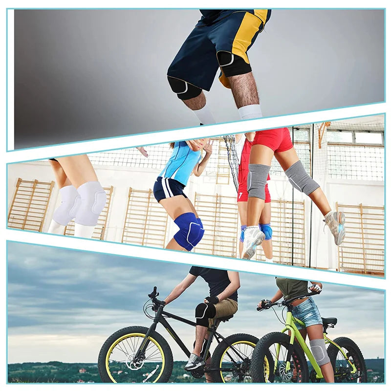 WorthWhile Dancing Knee Pads for Volleyball Yoga Women Kids Men Patella Brace Support EVA Kneepad Fitness Protector Work Gear