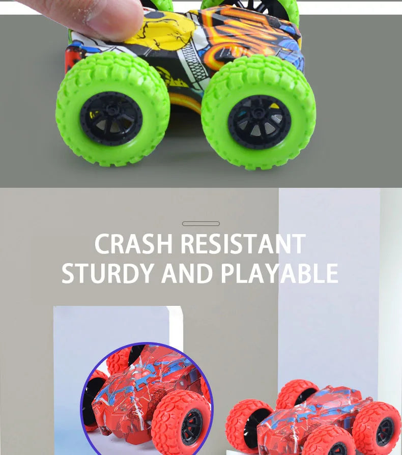 Children's toy car fun double-sided car inertial safety anti-collision anti-fall Kid's anti-fall model sliding off-road vehicle
