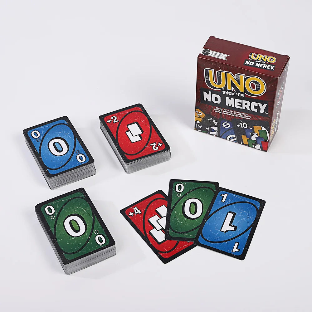 2025 New 168pcs Uno No mercy Game Board Games UNO Cards Table Family Party Entertainment UNO Games Card Toys