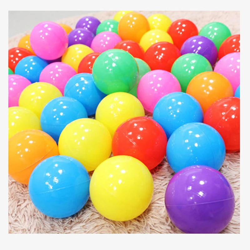 Colorful Baby Plastic Balls Water Pool Ocean Wave Balls Kids Swim Pit With Basketball Hoop Play House Outdoor Tents Toys Props