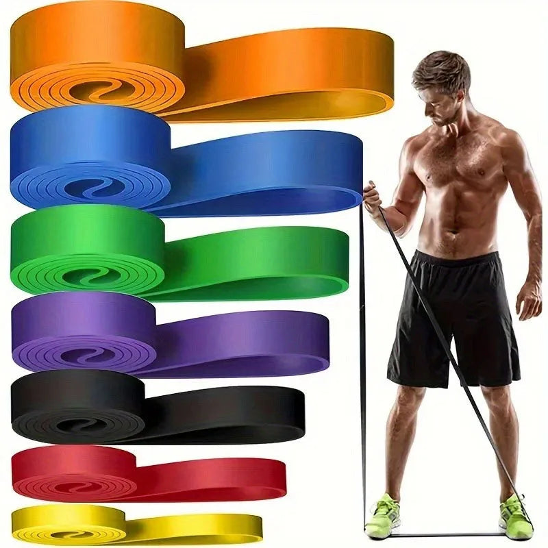 Heavy Duty Resistance Band Latex Elastic Belt Pull up Assist for Pilates Workout Fitness Home Gym Shape Body Exercise