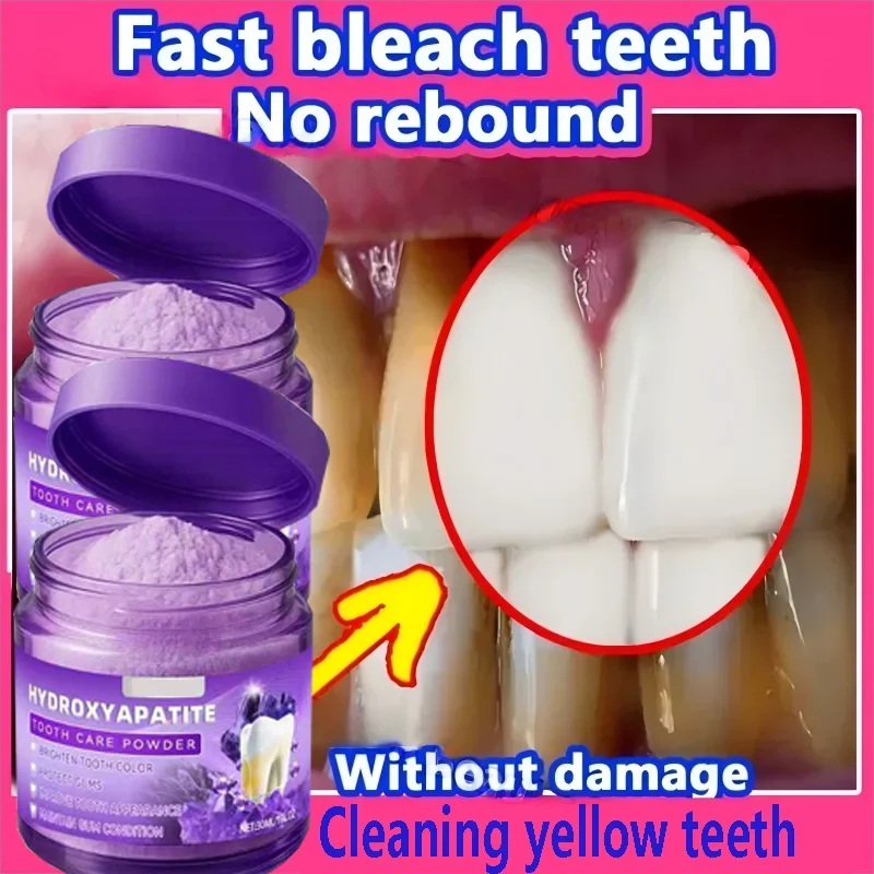 Purple Brightening Powder Enamel-Safe Toothpaste Whitening Powder Strengthen Teeth And Gums Tooth Repair Mineral Powder Gifts