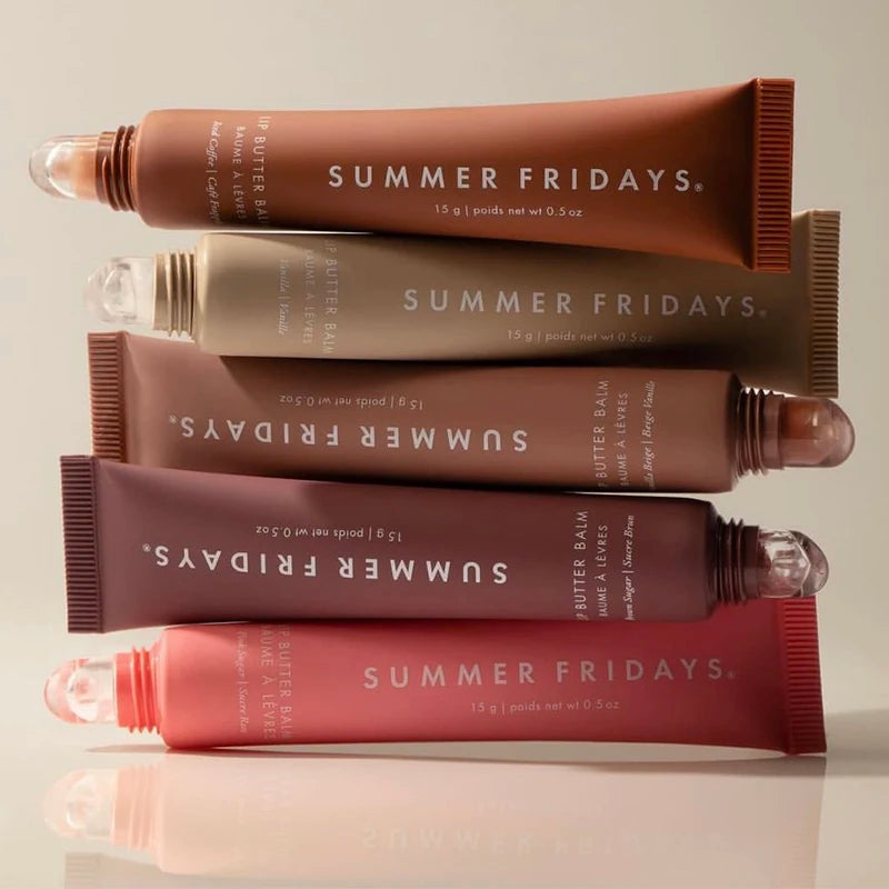 Summer Fridays Lip Balm Moisturizing Mirror Lip Gloss Lip Vanilla Pink Sugar Coffee Cake Smell Lipstick Transparent Oil Makeup