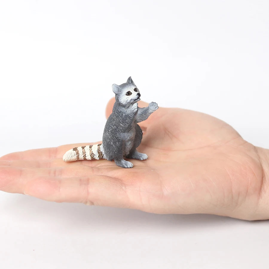 Realistic Woodland Creatures Figurines Toys Raccoon,Beavers ,Badger,Anteater,Platypus Easter Eggs Education Birthday Gift