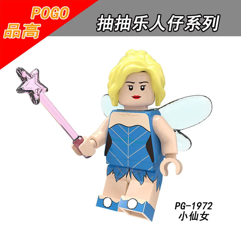 Disney Building Blocks Cartoon Comedy Simpson Family Mini Model Figures Assemble Action Bros Figures Building Blocks Toys