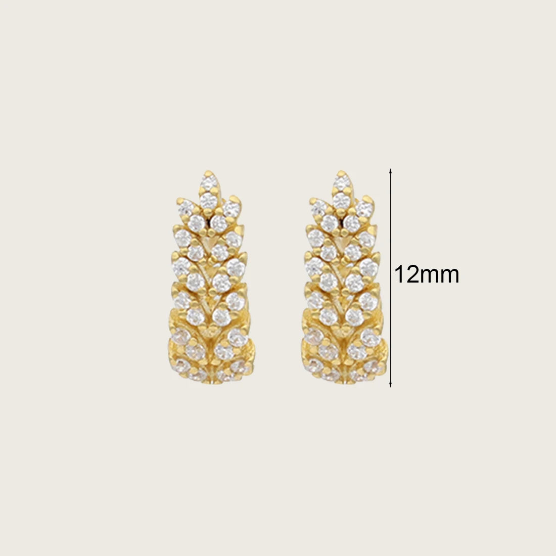Crmya Chain Stud Earrings for Women Piercing Zirconia Hoop Earrings Women Party Vacation Jewelry Accessories Wholesale