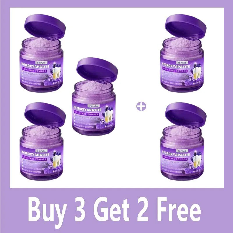 Purple Brightening Powder Enamel-Safe Toothpaste Whitening Powder Strengthen Teeth And Gums Tooth Repair Mineral Powder Gifts