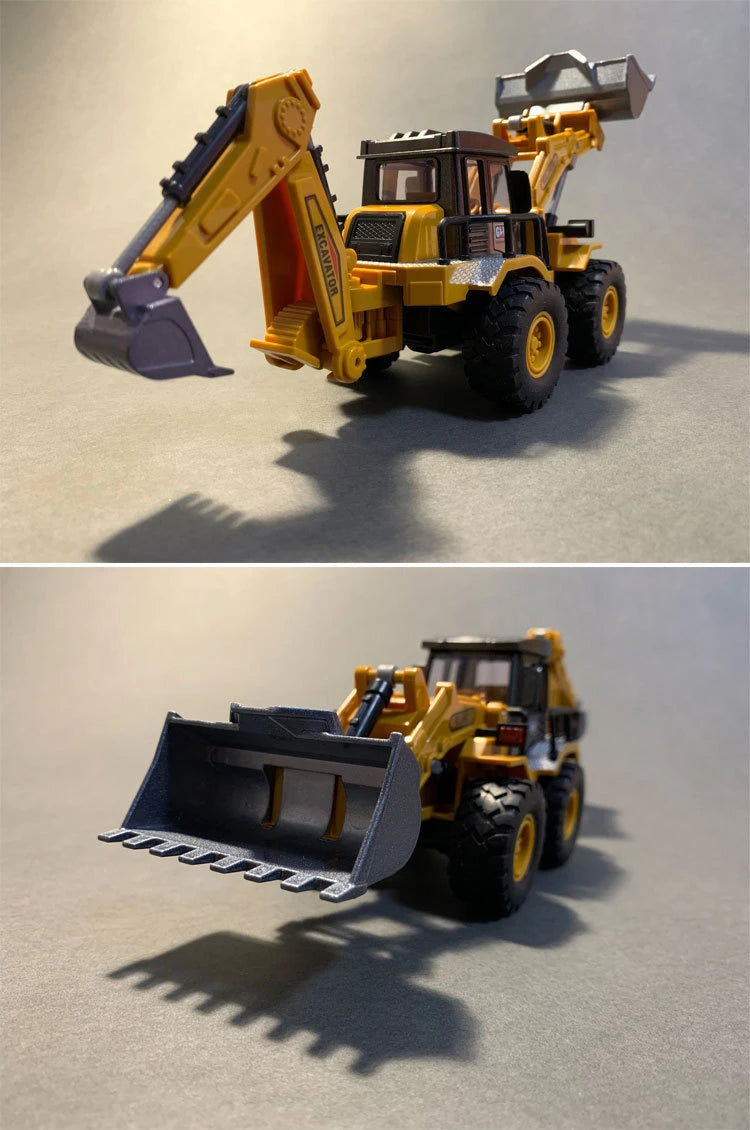 Engineering Diecast Inertial Driving Toys for Boys Alloy Tractor Excavator Bulldozer Kids Truck Children Vehicle Model Gift