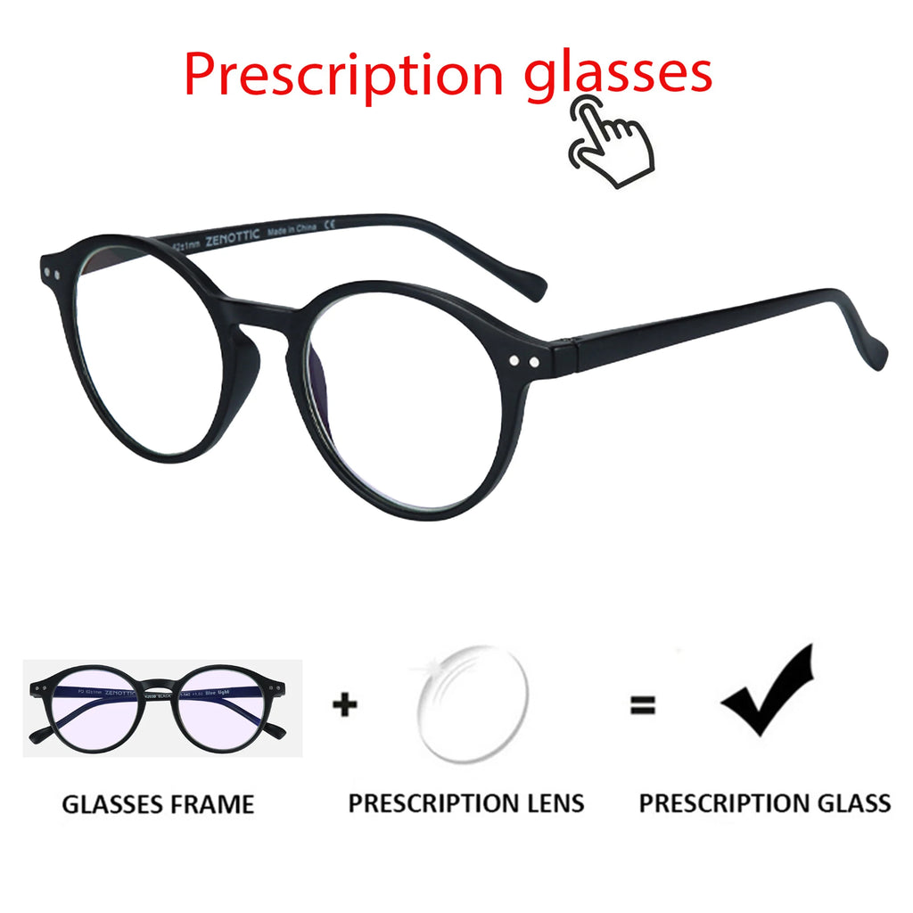 ZENOTTIC 2025 Retro Reading Glasses Anti Blue Light Blocking Readers Fashion Lightweight Eyeglasses Women Men Diopter 0 to 4.0
