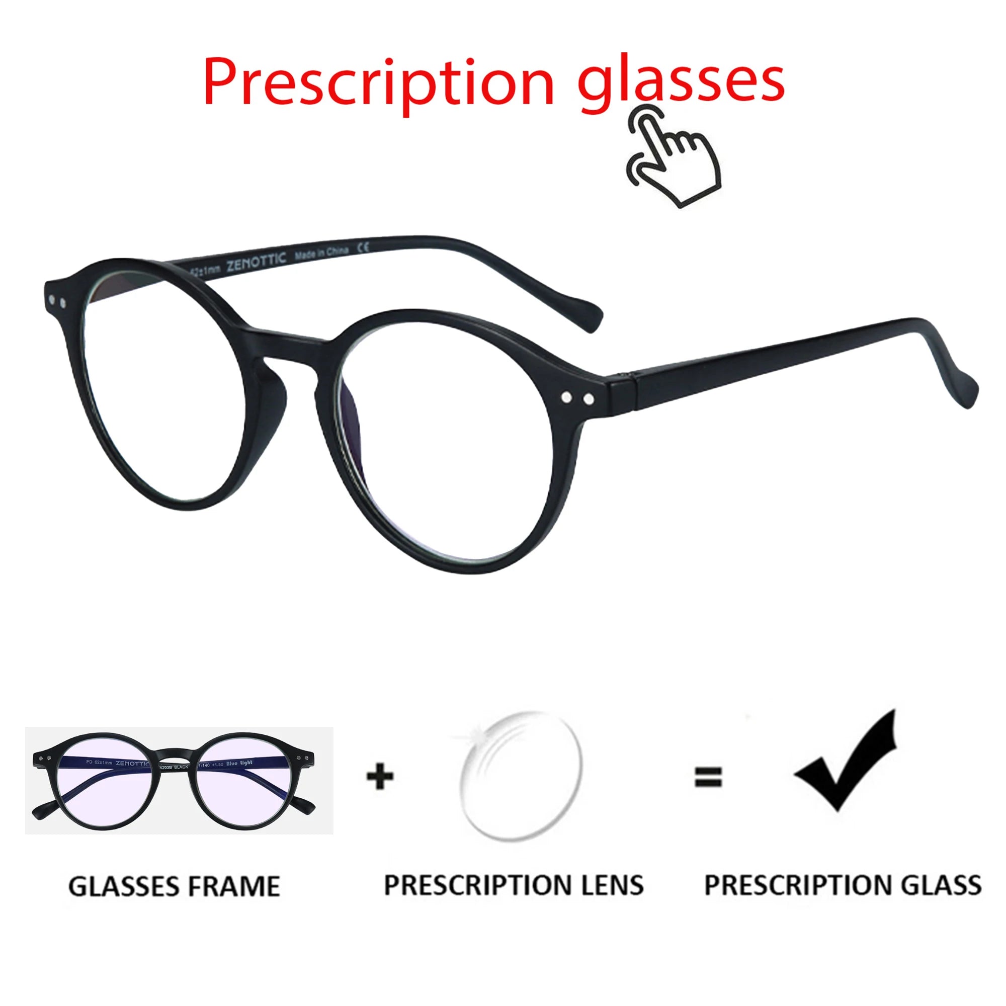 ZENOTTIC 2025 Retro Reading Glasses Anti Blue Light Blocking Readers Fashion Lightweight Eyeglasses Women Men Diopter 0 to 4.0
