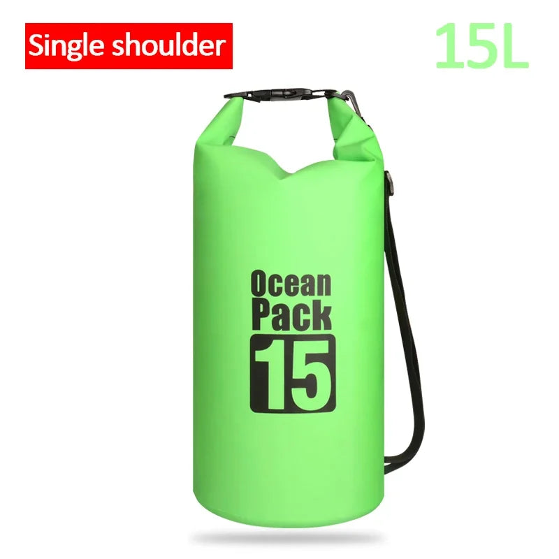 Waterproof PVC Dry Bag for Women Men 2L/5L/10L/15L/20L/30L Outdoor Sport Storage Bag for Kayaking, Boating, Fishing, Swimming