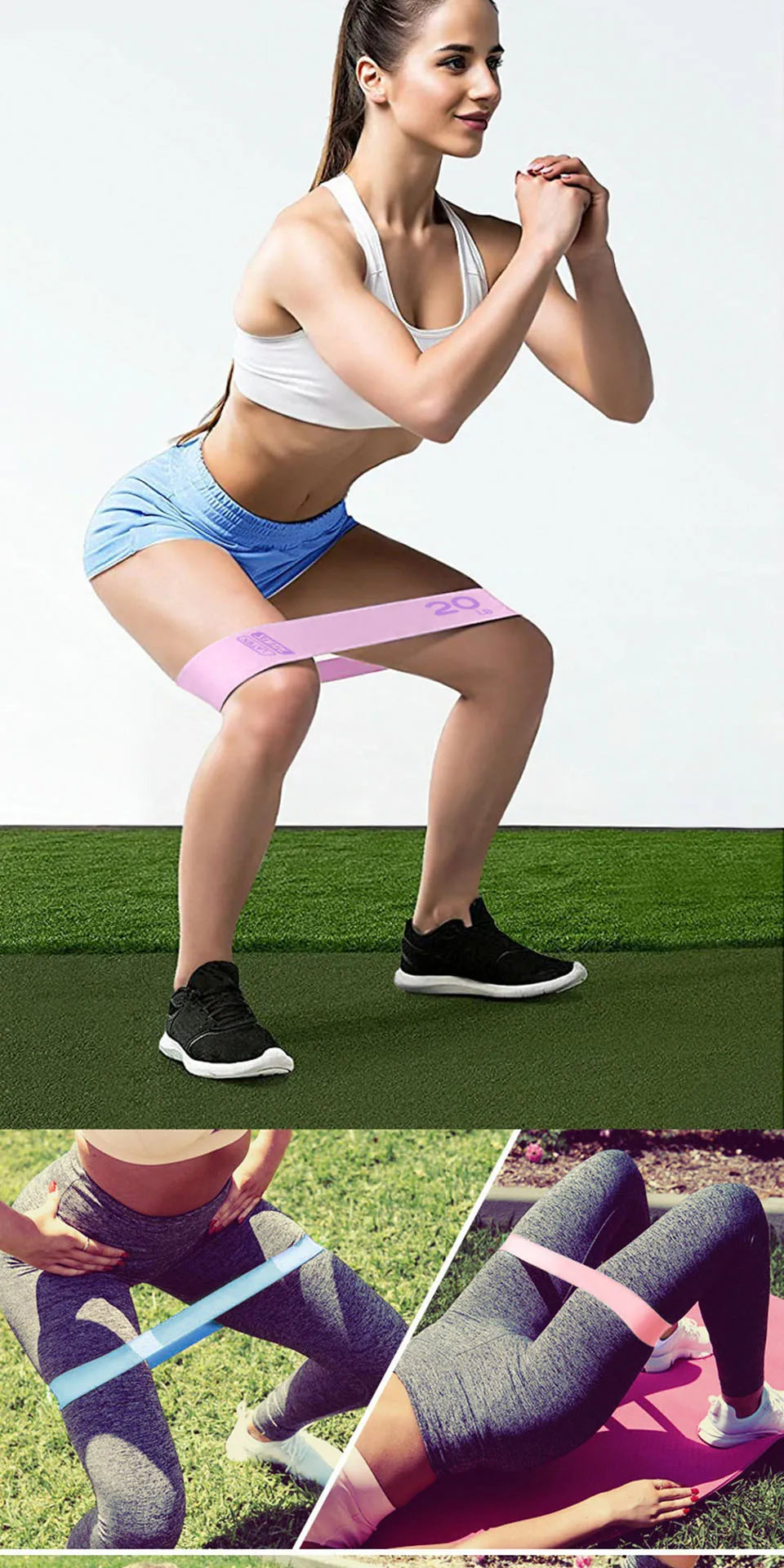 AOLIKES 1PCS Fitness Elastic Resistance Bands Home training yoga sport resistance bands Stretching Pilates Crossfit Workout Gym