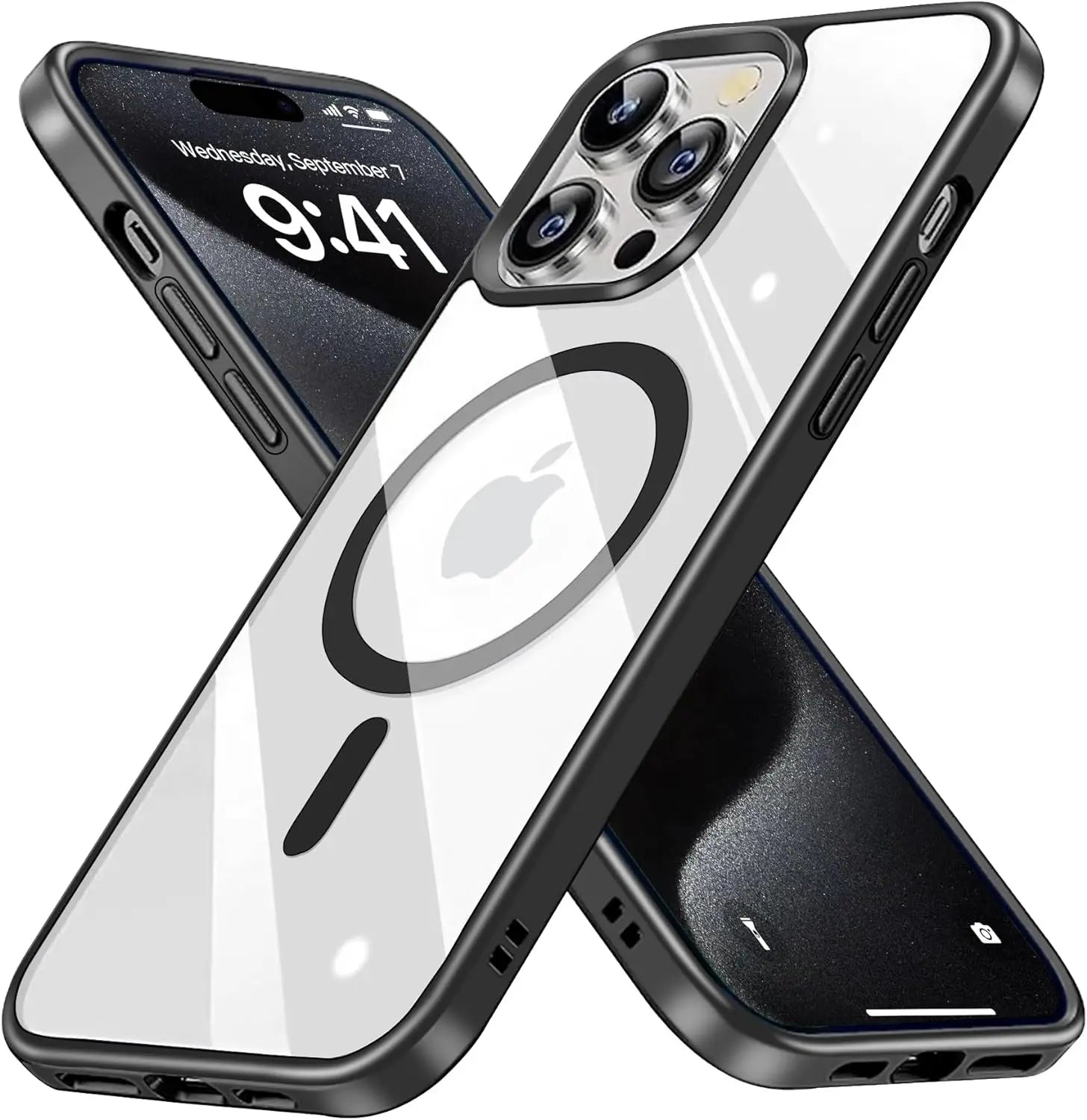 Not Yellowing Case For Magsafe Mag Safe iPhone 15 Pro Max 14 Plus 13 Mini 12 11 X XS XR SE 2022 2020 8 Phone Cover Accessories