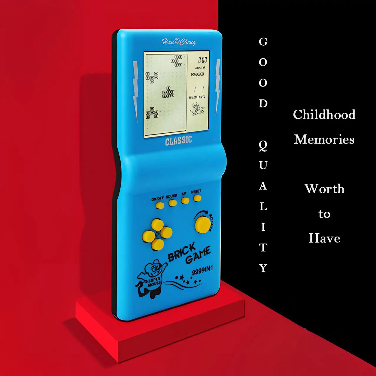 Classic Retro Handheld Game Players for Tetris Console Large Screen Children's Nostalgic Pocket Game Machine Kids Puzzle Toys