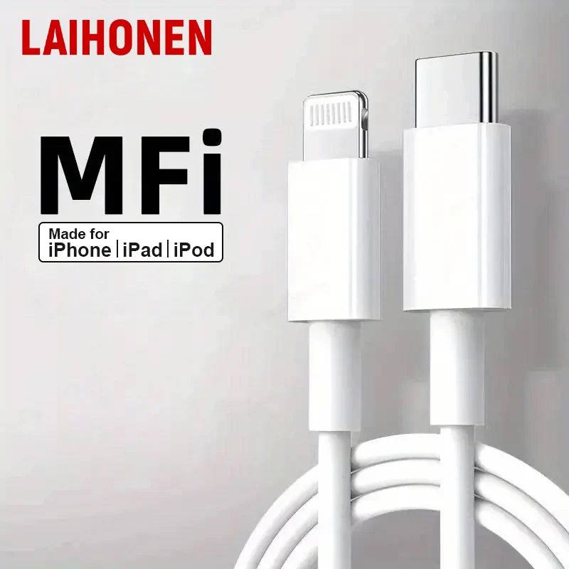 MFi certification LAIHONEN 1pc 2pcs Type C To Lightning Cable Fast Charging Suitable for iPhone 13 charger USB Type C suitable