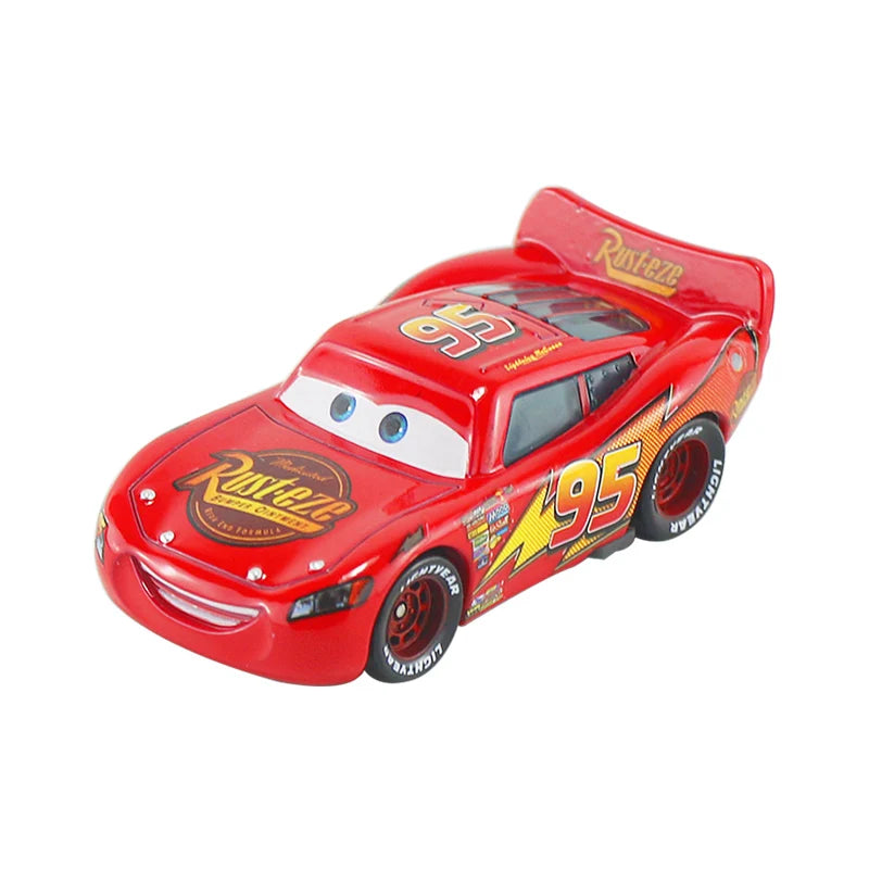 Mini Cars Disney Pixar Cars Toys Lightning McQueen Jackson Storm The King Mater 1:55 Diecast Metal Alloy Model Toys Kids Gifts