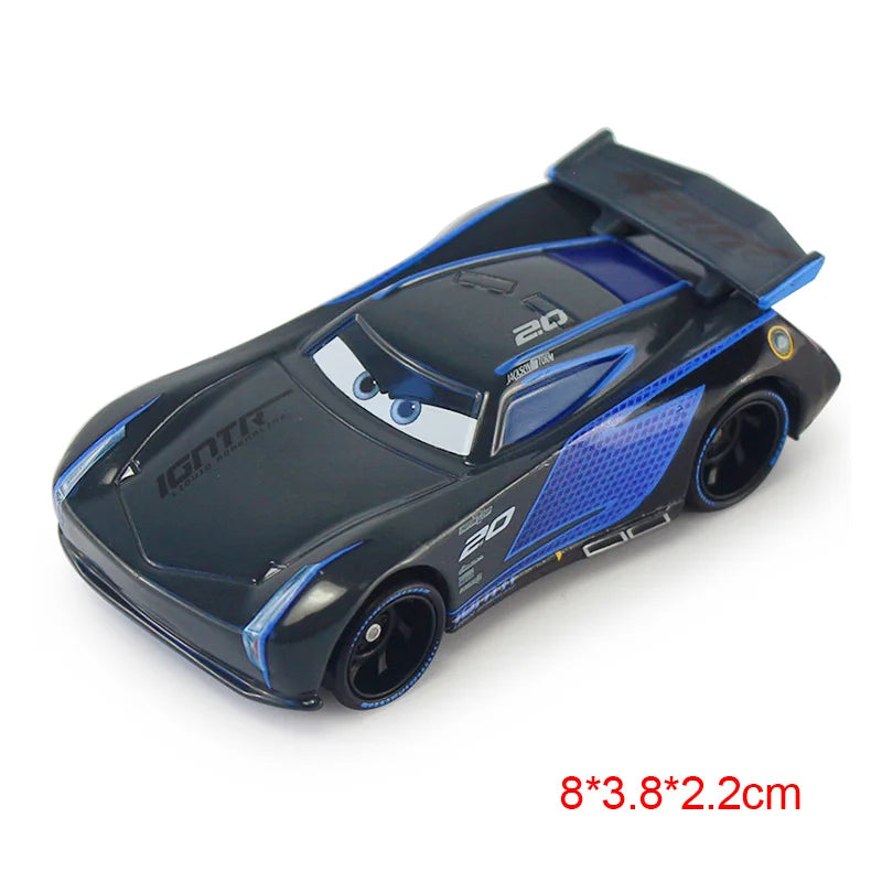 Mini Cars Disney Pixar Cars Toys Lightning McQueen Jackson Storm The King Mater 1:55 Diecast Metal Alloy Model Toys Kids Gifts