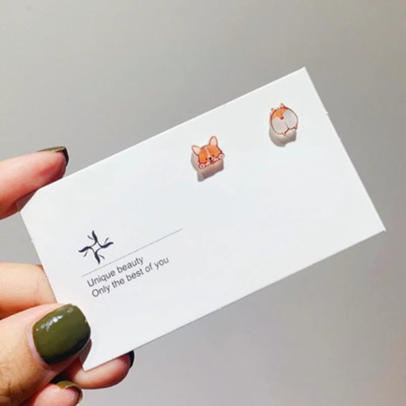 Round Magnetic Non-Piercing Clips on Stud Earrings Cute Fruit Series Stainless Steel Ear Stud Fashion Jewelry Sweet Girls 1 Pair