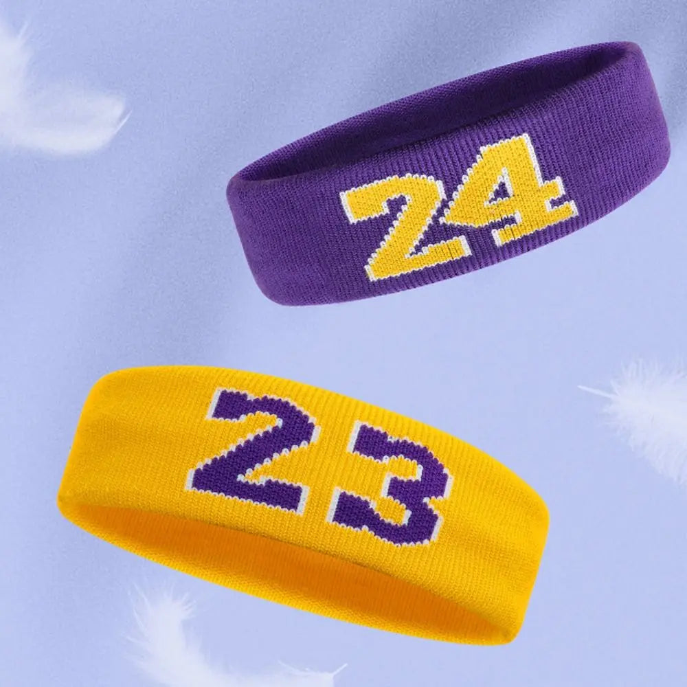 Sweat-Absorbent Basketball Headband Sport Style Elastic Cotton Running Headband Skin Friendly Soft Sports Headband Adult/KidsDIY