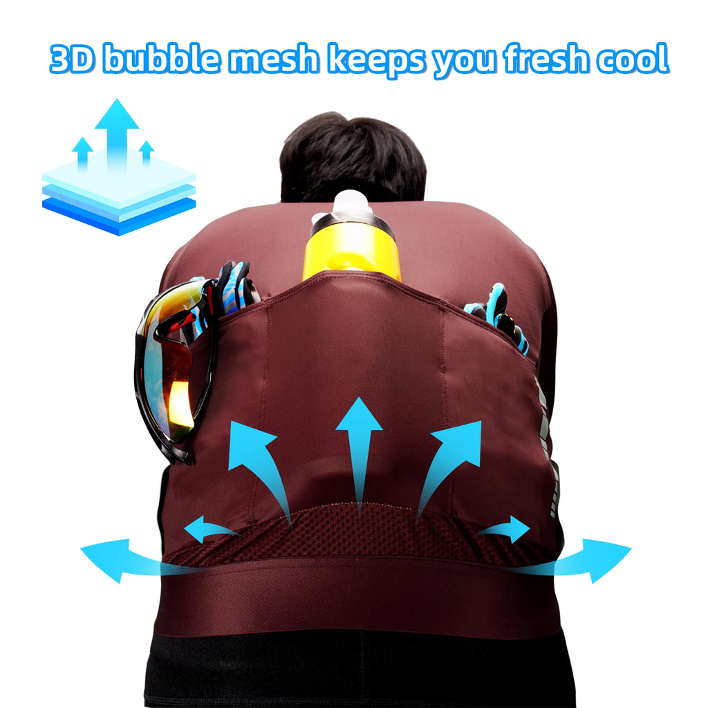 DAREVIE Cycling Jersey Long Sleeve Pro Aero Small Size 3D Bubble Mesh Cycling Jersey Men Women Breathable Man Cycling Maillot