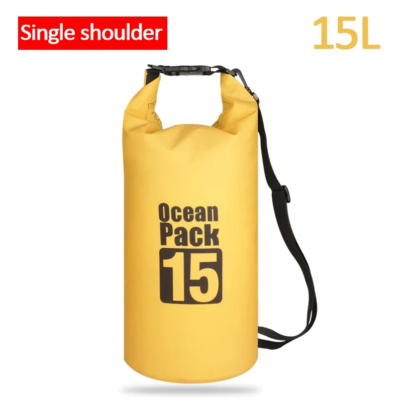Waterproof PVC Dry Bag for Women Men 2L/5L/10L/15L/20L/30L Outdoor Sport Storage Bag for Kayaking, Boating, Fishing, Swimming