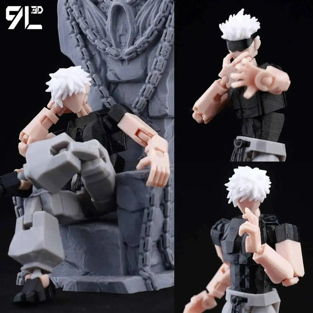 9L3D Printed Anime Jujutsu Kaisen Sukuna Yuji Yuta Satoru Gojo Lucky Dummy 13 Movable Shapeshift Action Figures Mannequin Toys