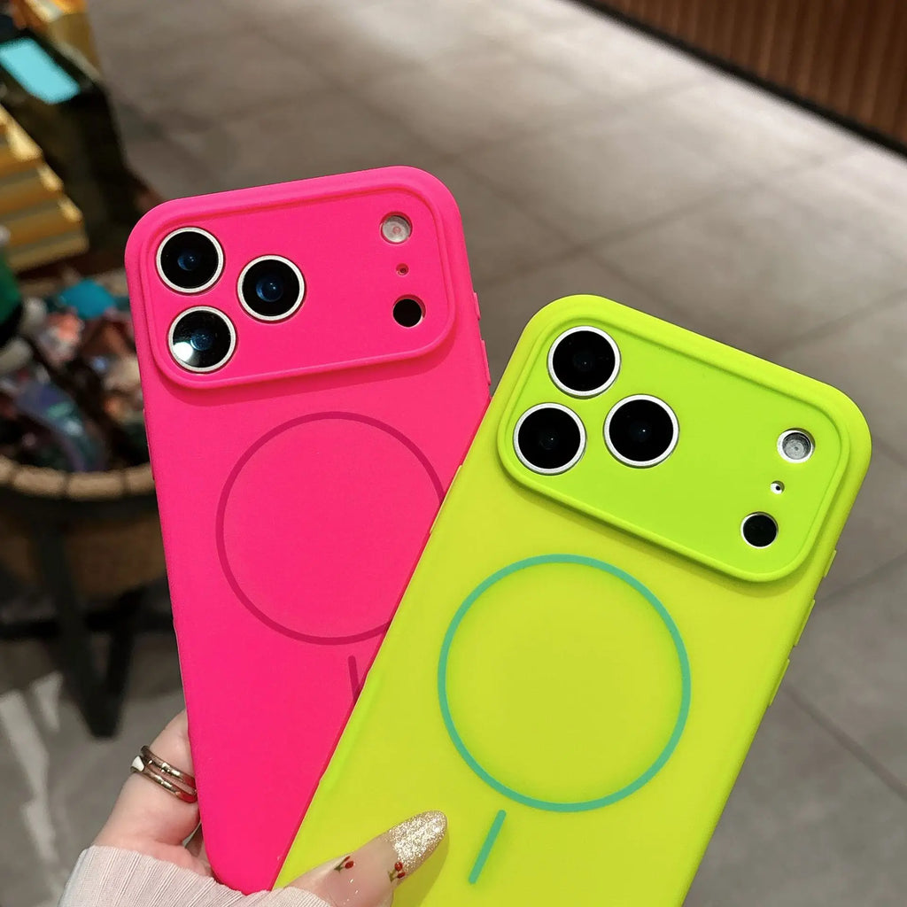 Liquid Silicone Phone Case For Magsafe For iPhone 17 16 15 14 13 Pro Max Air Plus Cases Magnetic Wireless Charging Soft Cover