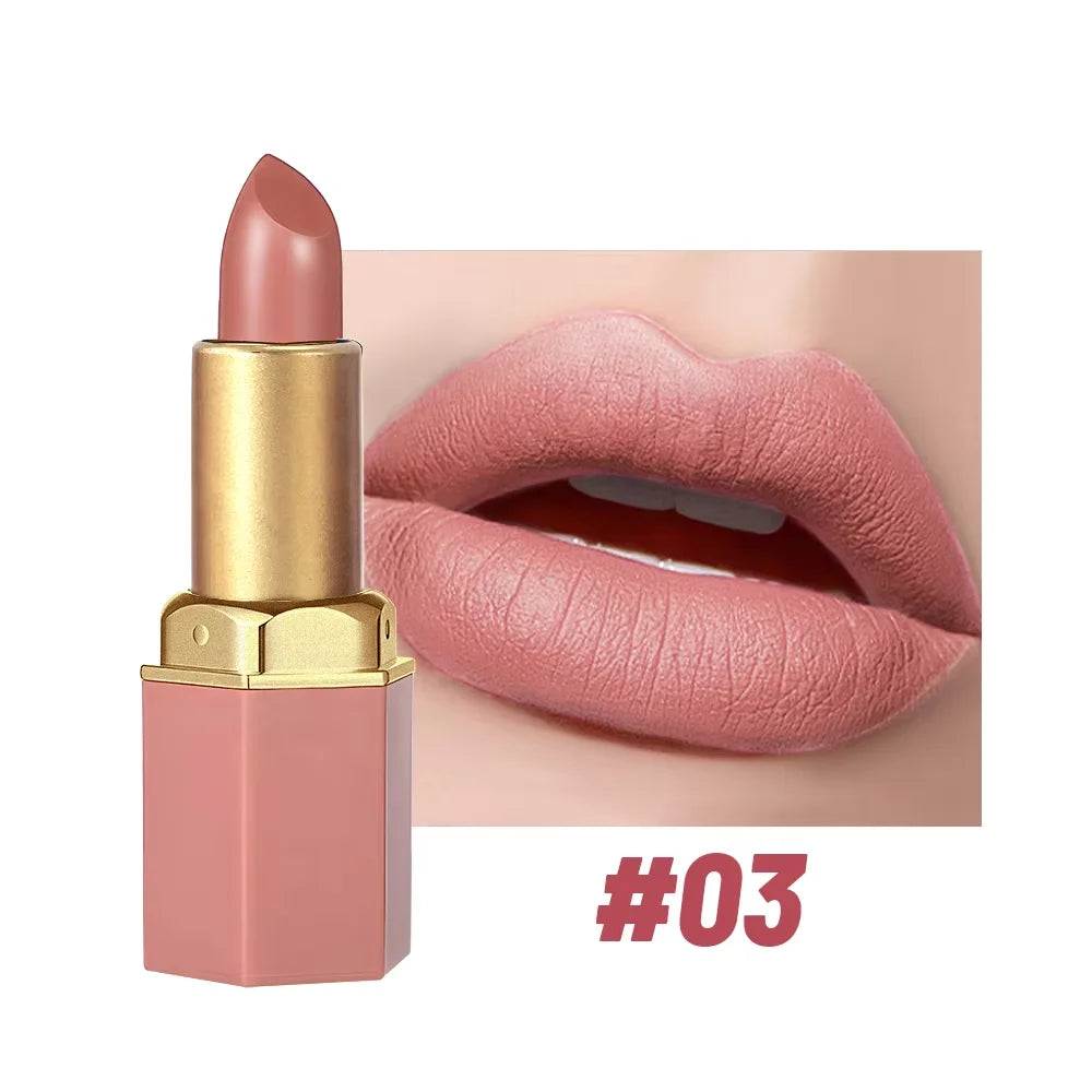 6 Colors Sexy Matte Lipstick Waterproof Long Lasting Color Rendering Non-stick Velvet Lips Liner Pencil Woman Makeup Cosmetics