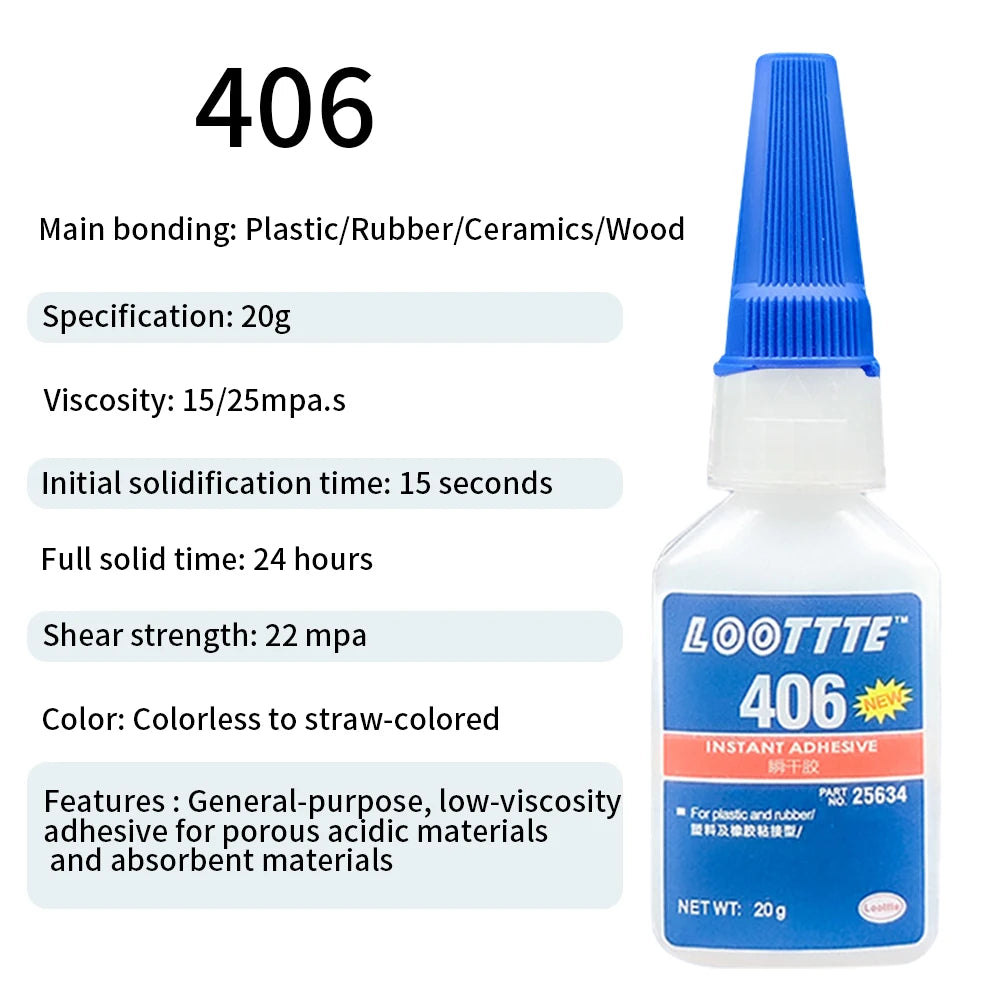 20ml 401 460 Instant Strong Glue Universal Super Glue Mighty Mighty Instant Glue Instant Colorless Adhesive Glue Tools