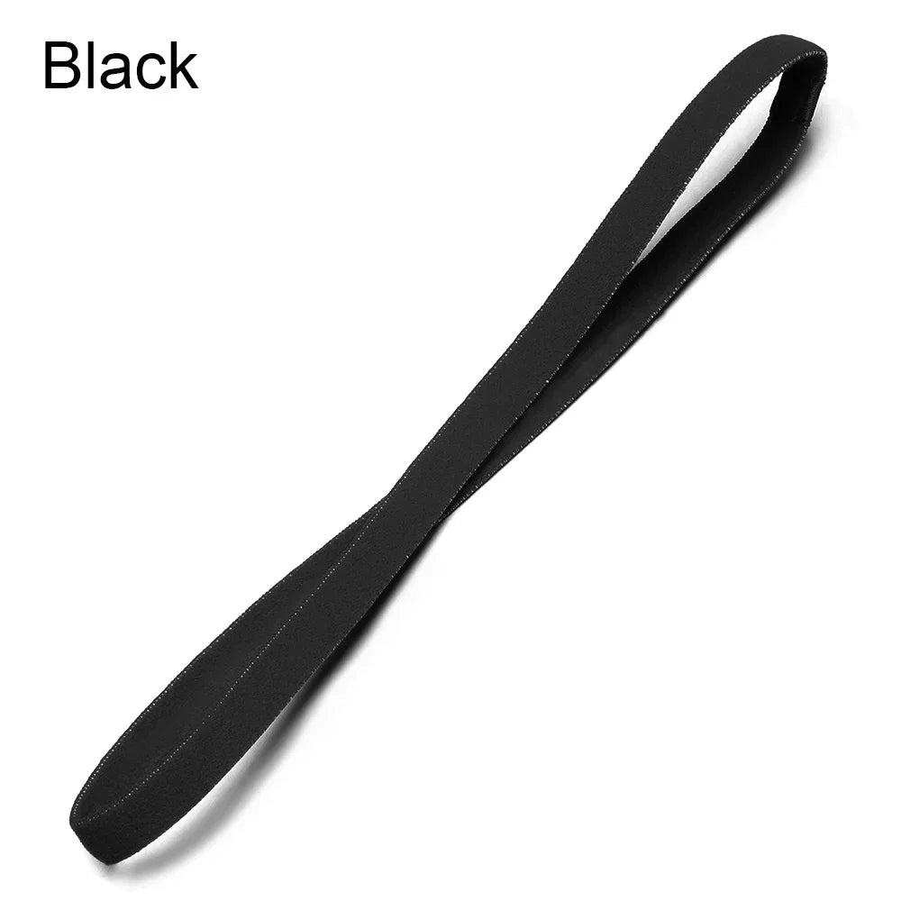 1PC Elastic Headband Sport Anti-slip Rubber Yoga Hair Bands For Women Men Running Sports Football Stretch Sweatband Candy Color