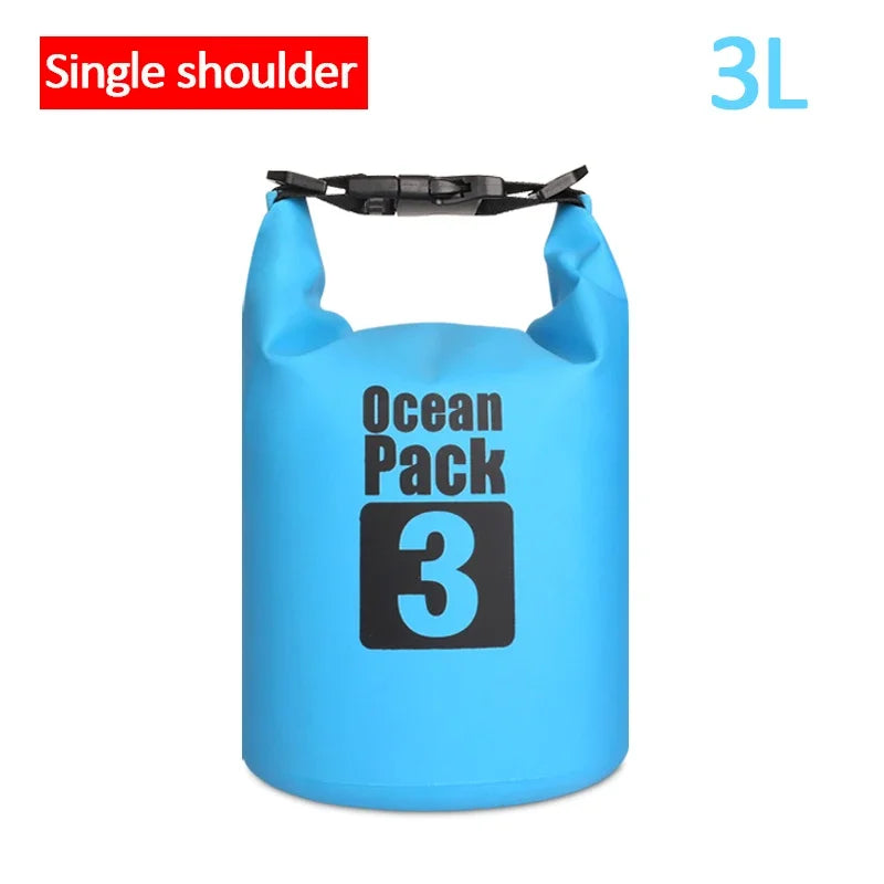 Waterproof PVC Dry Bag for Women Men 2L/5L/10L/15L/20L/30L Outdoor Sport Storage Bag for Kayaking, Boating, Fishing, Swimming