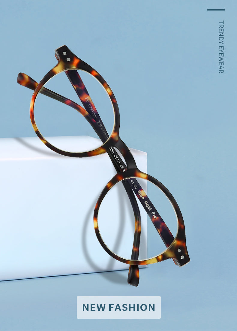 ZENOTTIC 2025 Retro Reading Glasses Anti Blue Light Blocking Readers Fashion Lightweight Eyeglasses Women Men Diopter 0 to 4.0